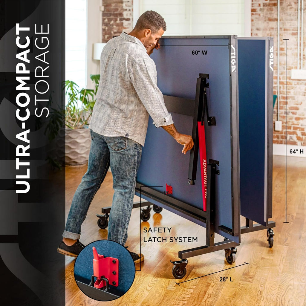 Advantage Series Ping Pong Tables - 13, 15, 18, and 25Mm Tabletops - Quickplay 10 Minute Assembly - Playback Mode - Recreational to Tournament Level